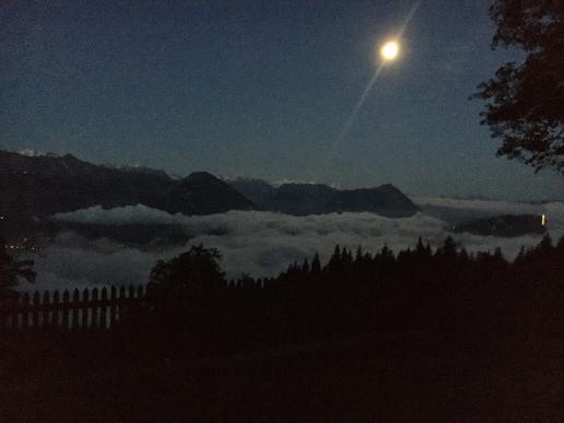 Und auch ganz früh morgens vom Mondschein...